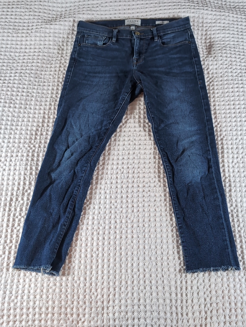 FRAME Denim Le Garçon Medium Blue Jeans
